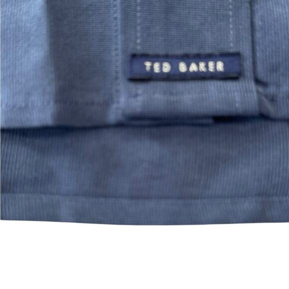 Ted Baker Blue Gray Storm Button-Down Shirt NEW Size 4 / US Large - Picture 5 of 10
